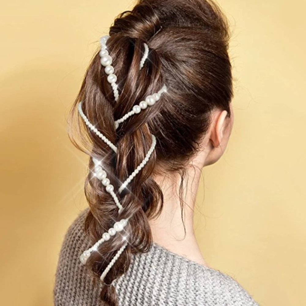 NEW Sparkling Bling Swarovski Crystal Rhinestone & Pearl Hair Accessorie… - Picture 8 of 14